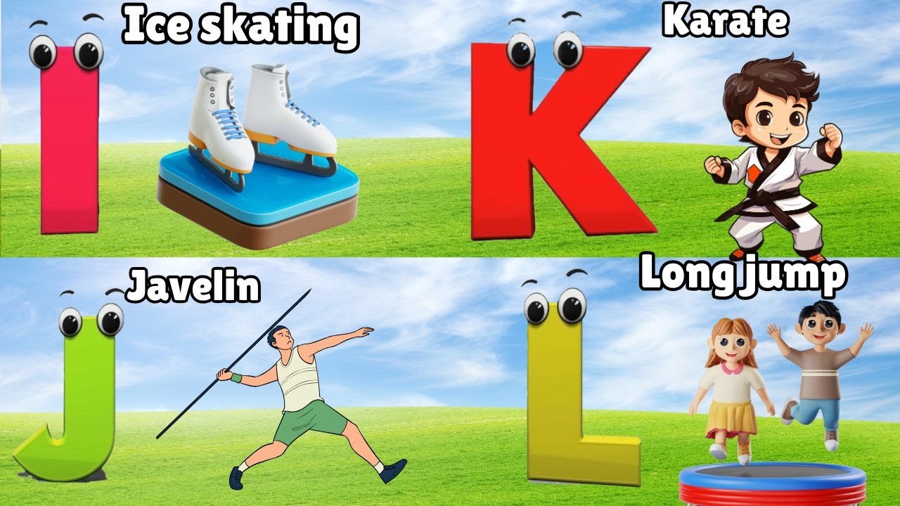 ABC Phonics Song , Sports Song , Sports phonics song for toddlers to learn alphabets, abc song