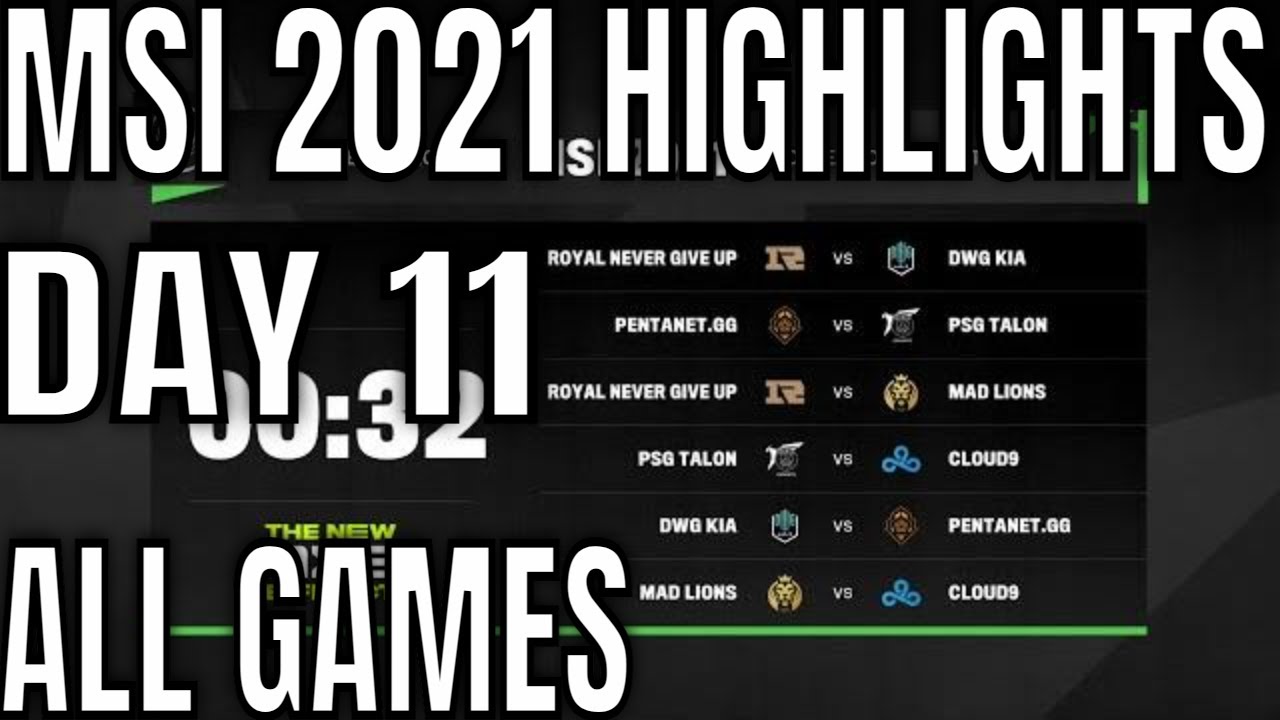 MSI 2021 Rumble Day 11 Highlights ALL GAMES | Mid Season Invitational 2021 Rumble Stage Day 5