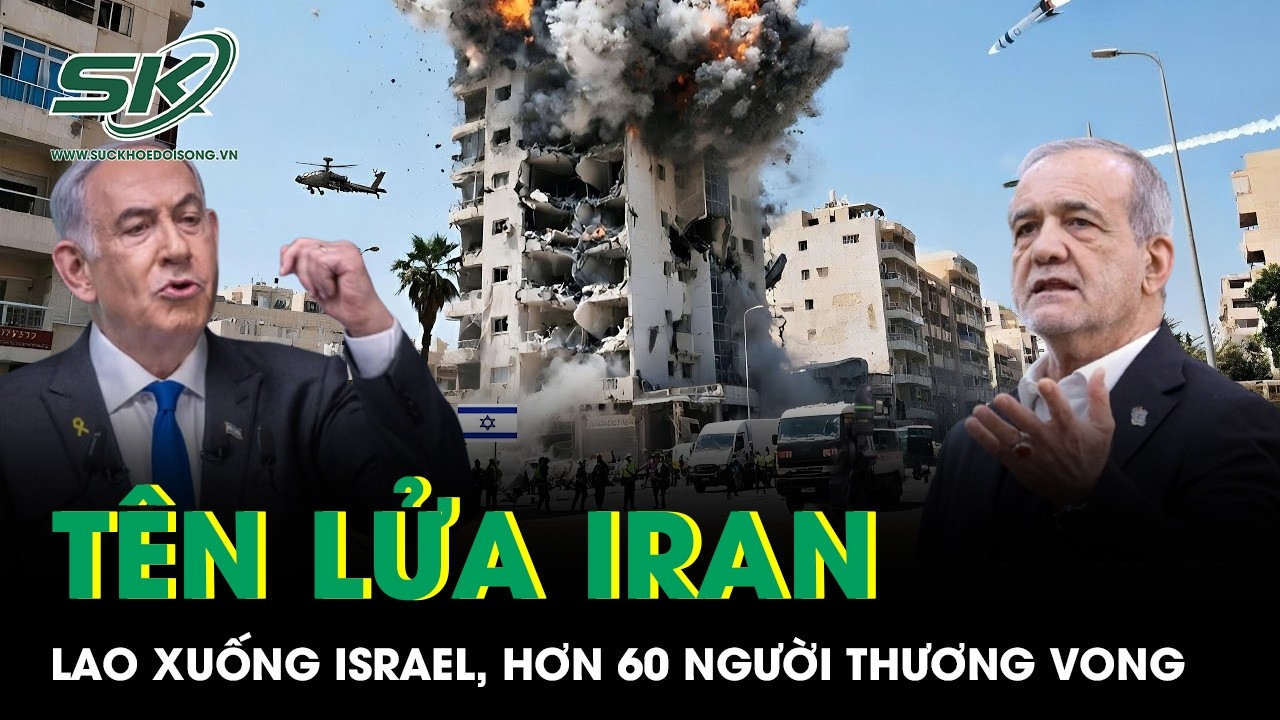 Tên lửa Iran xé toang phòng thủ Israel biến khu dân cư thành 