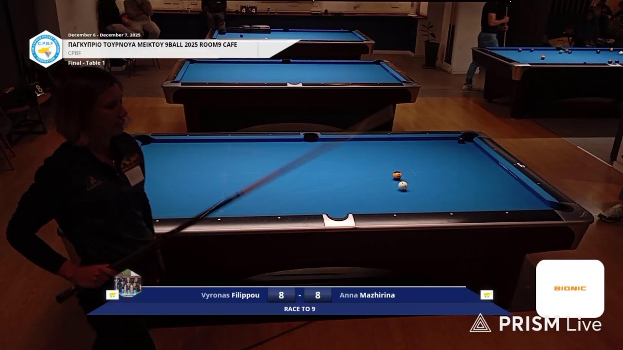 Live streaming of Cyprus Billiards TV