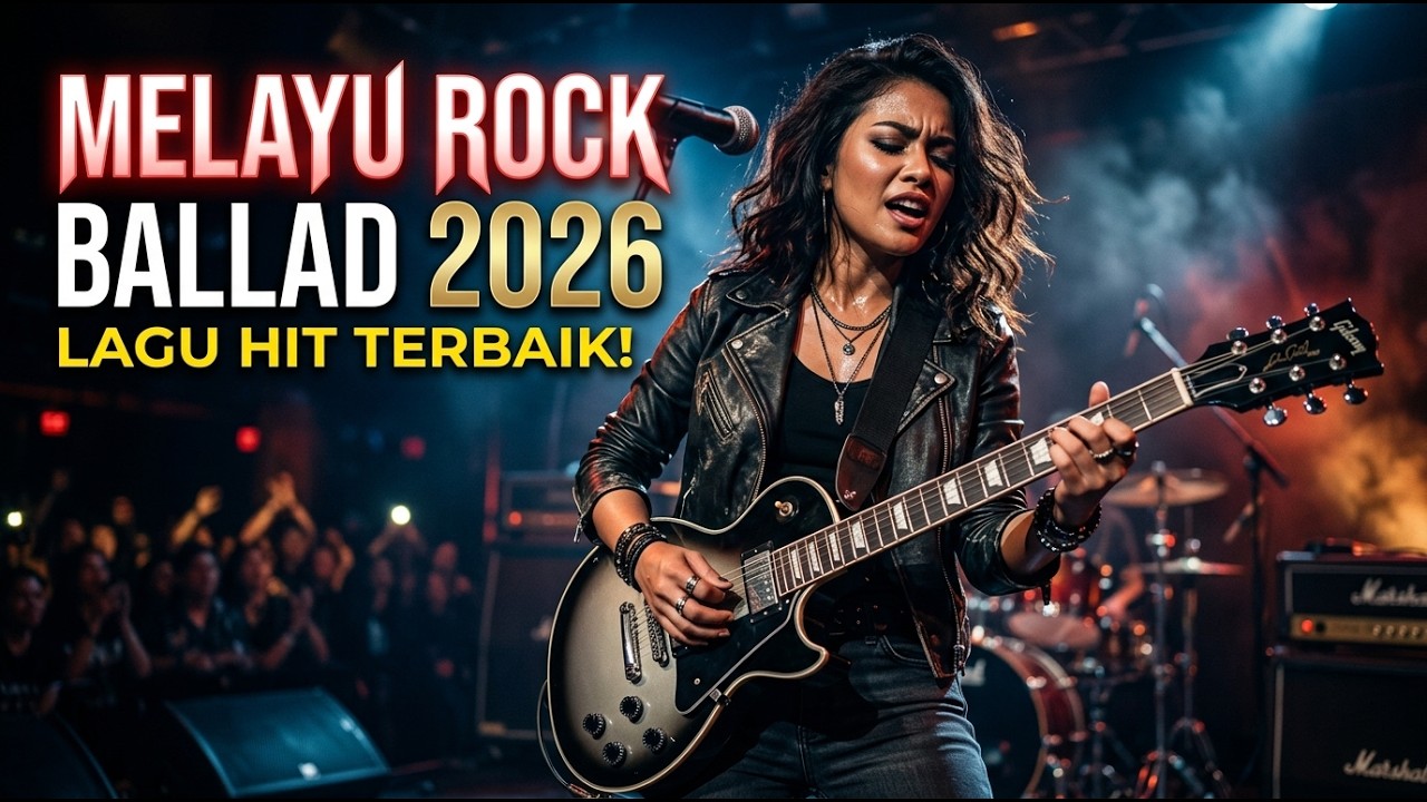 Lagu Rock Ballad Melayu FULL LIRIK | Teman Malam Sunyi & Hati Terluka