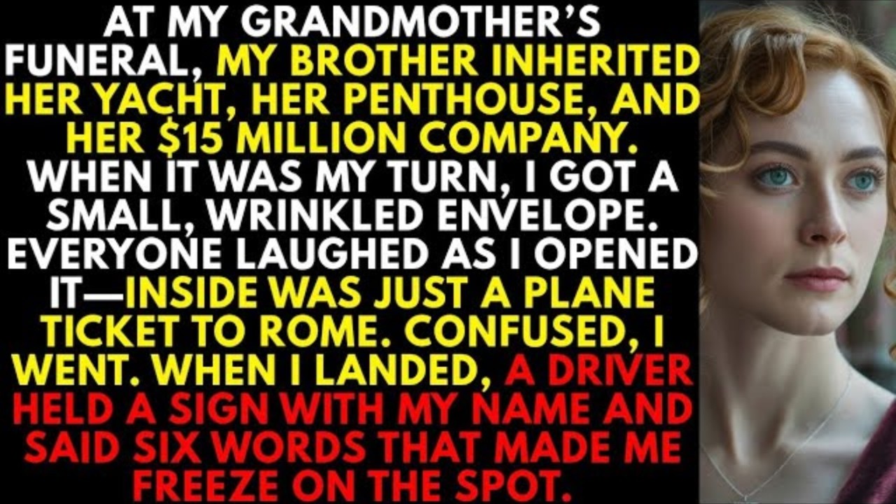 “At Grandma’s Funeral My Brother Got $15M—All I Got Was a Plane Ticket That changed everything