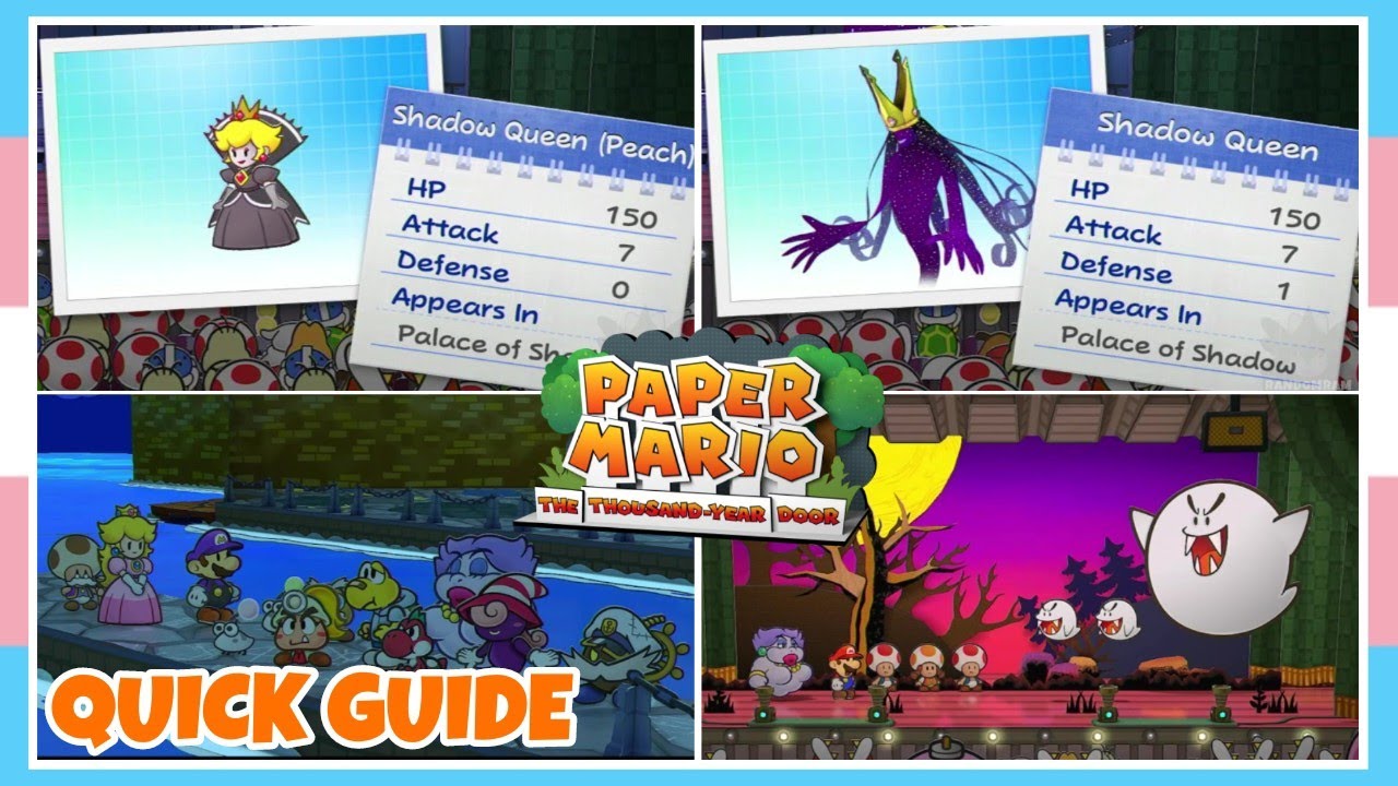 How To Defeat The Final Boss Fight Shadow Queen Peach In Paper Mario Thousand Year Door Quick Guide