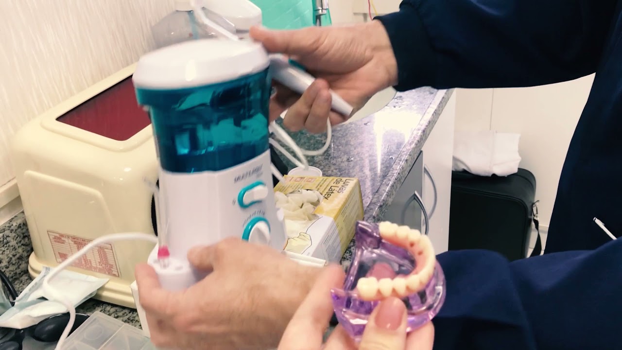 Como higienizar o protocolo com o irrigador oral?