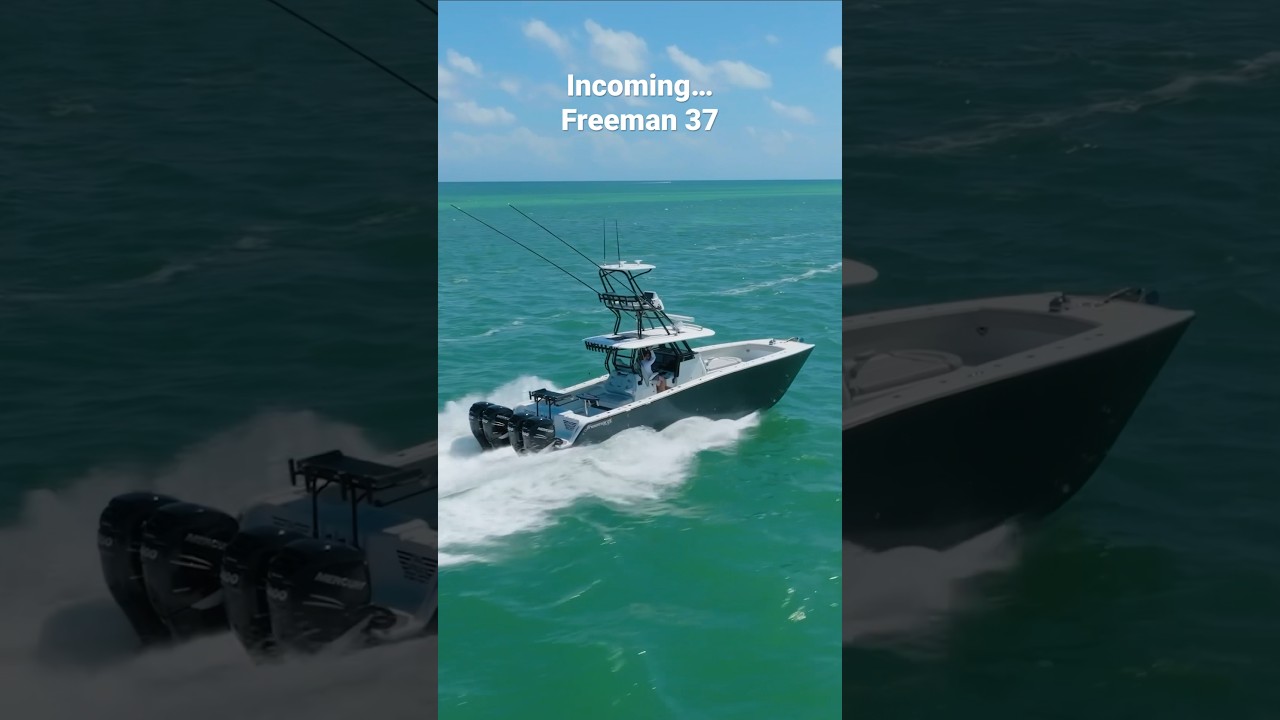 Make way for this amazing Freeman 37 #freemanboats #centerconsole #boating #offshorefishing