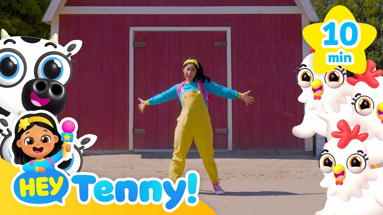 Time to Play with Animal Friends | Monkey Banana, Five Little Sharks+ | Song for Kids | Hey Tenny!