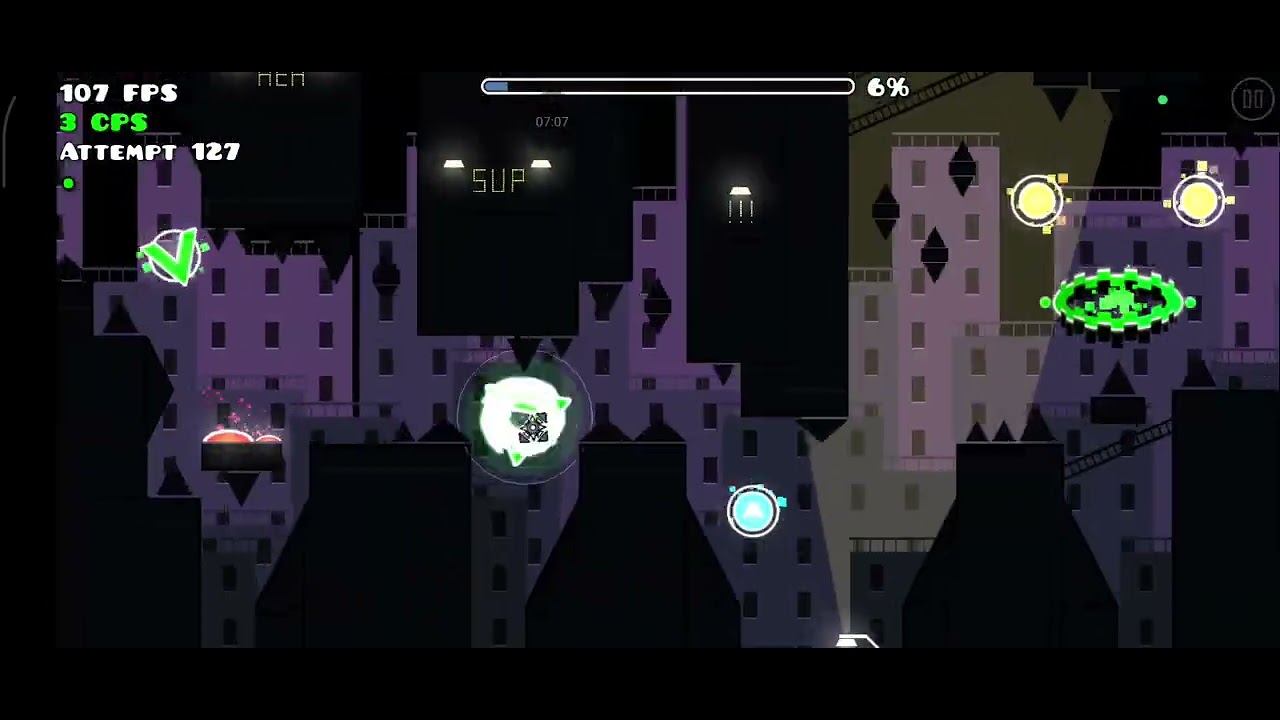 (Raw footage mobile) Night Life by Para 100% (top 9 insane demon)