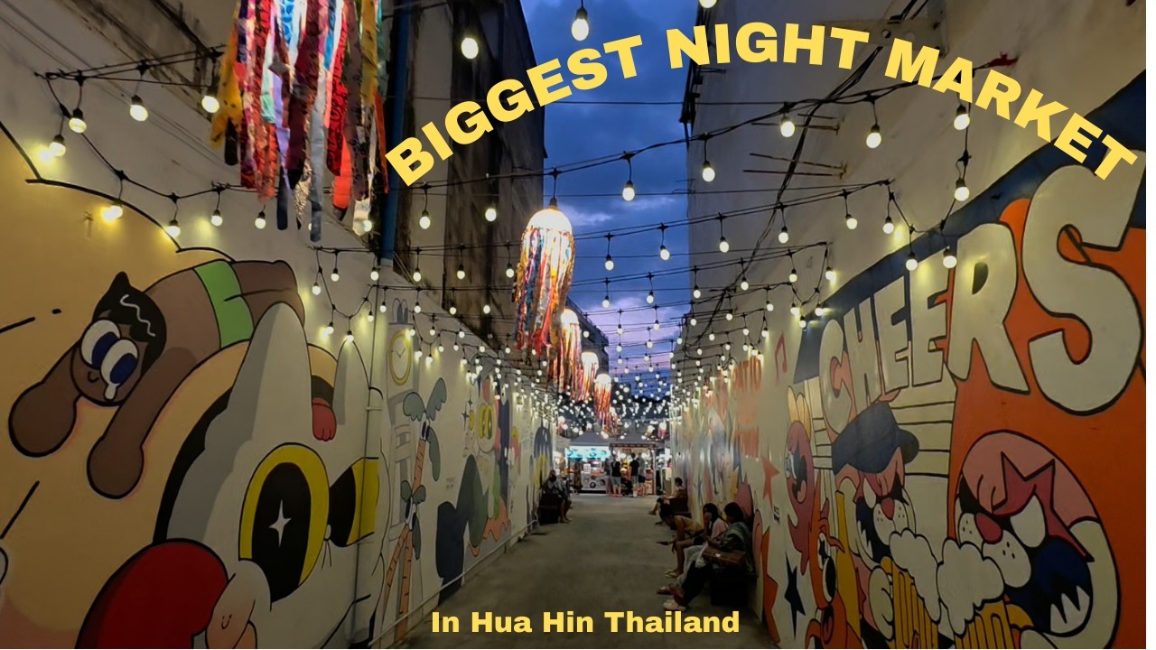 LARGEST and Cheapest Night Market - Hua Hin Thailand #huahin #thailand