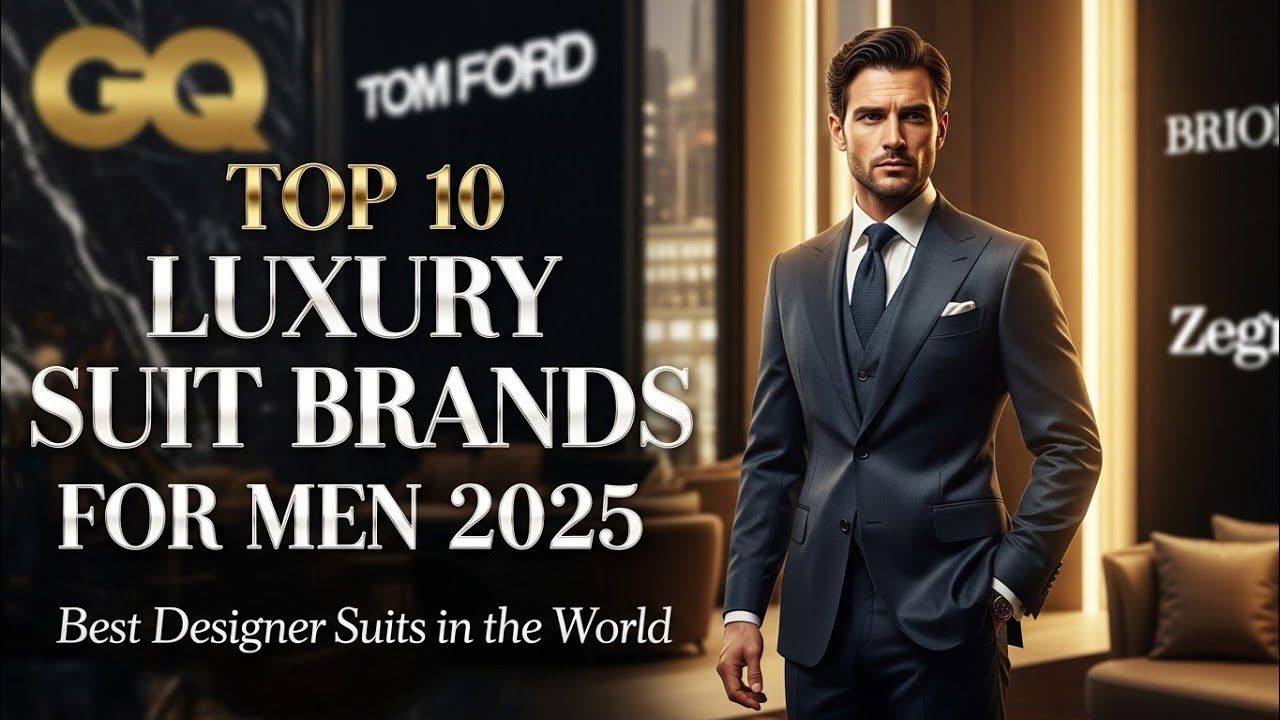 Top 10 Luxury Suit Brands for Men 2025 | Best Designer Suits in the World