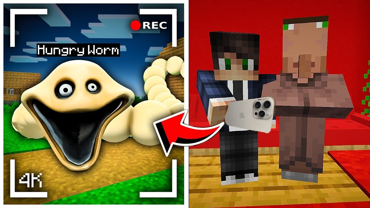 Rage I Kovalski Se Upla&scaron;ili Od Gladnog Crva Monstruma U Minecraft...
