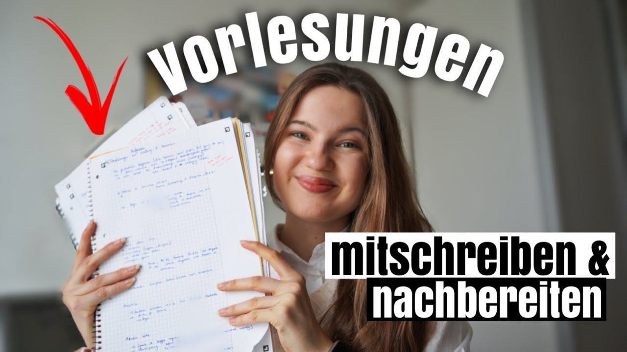 VORLESUNGEN nachbereiten & Notizen machen// Tipps f&uuml;r 1,0er