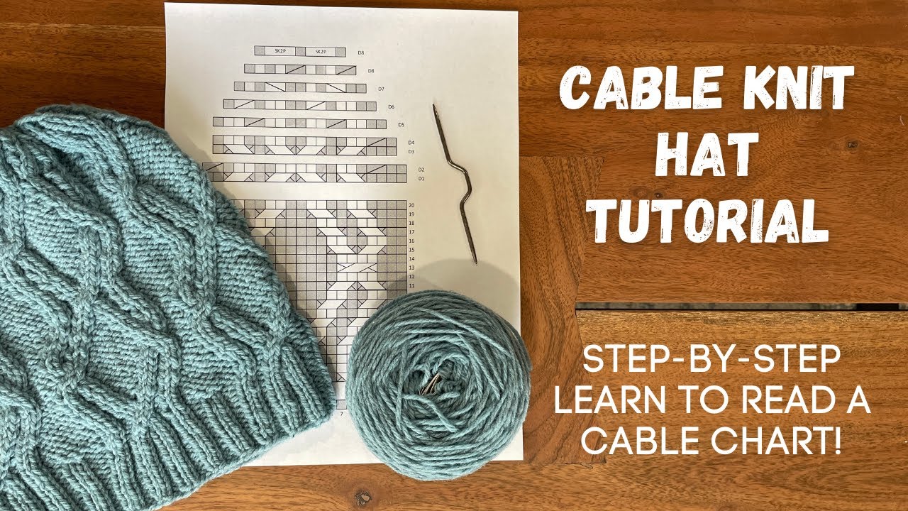Cable Knit Hat Tutorial | Step-by-Step How to Read a Cable Chart | Knitting House Square