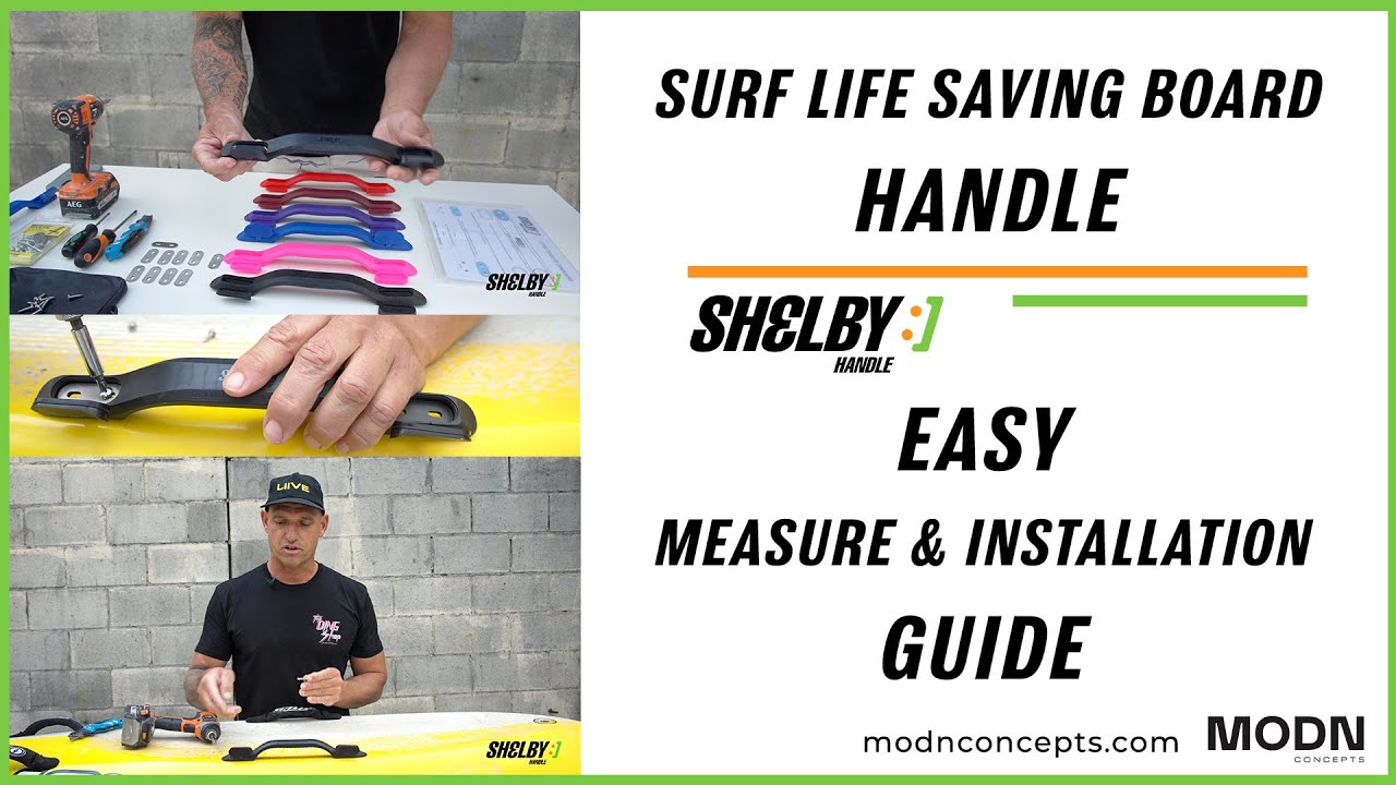 Surf Life Saving Board Handle Measure and Installation Guide -  Shelby Handle