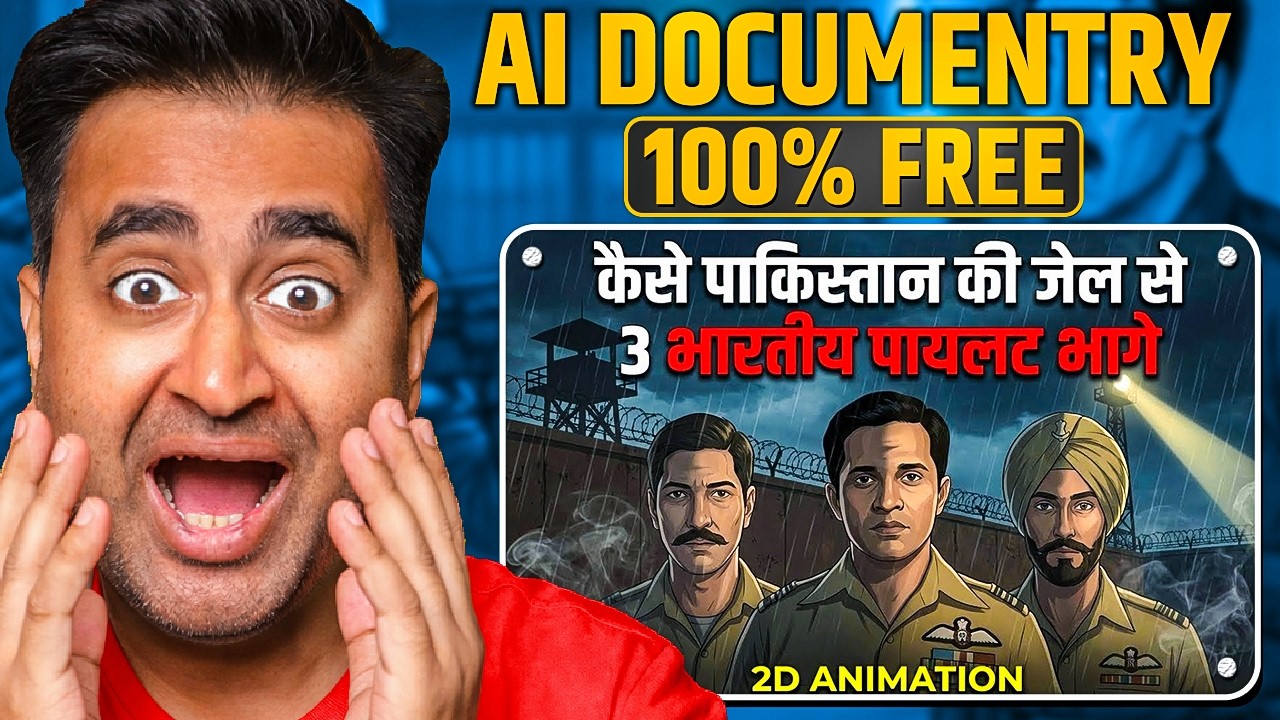 Make 2D Animated Documentary Like AniDoc! 🤯 AI से बनाओ ऐसी Videos बिलकुल FREE!