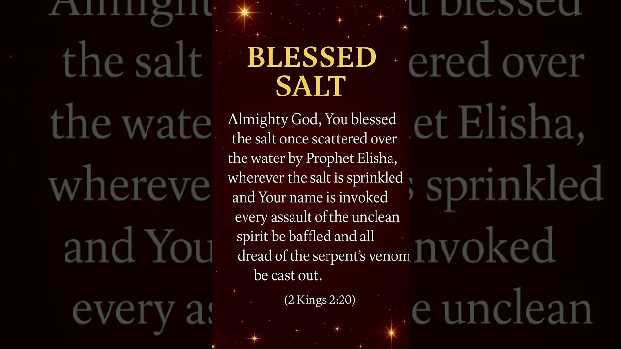 :🌟 POWERFUL BLESSING with HOLY SALT! 🙏✨&ldquo;Cast out evil, welcome divine peace&rdquo; HolySalt #FaithOverFear