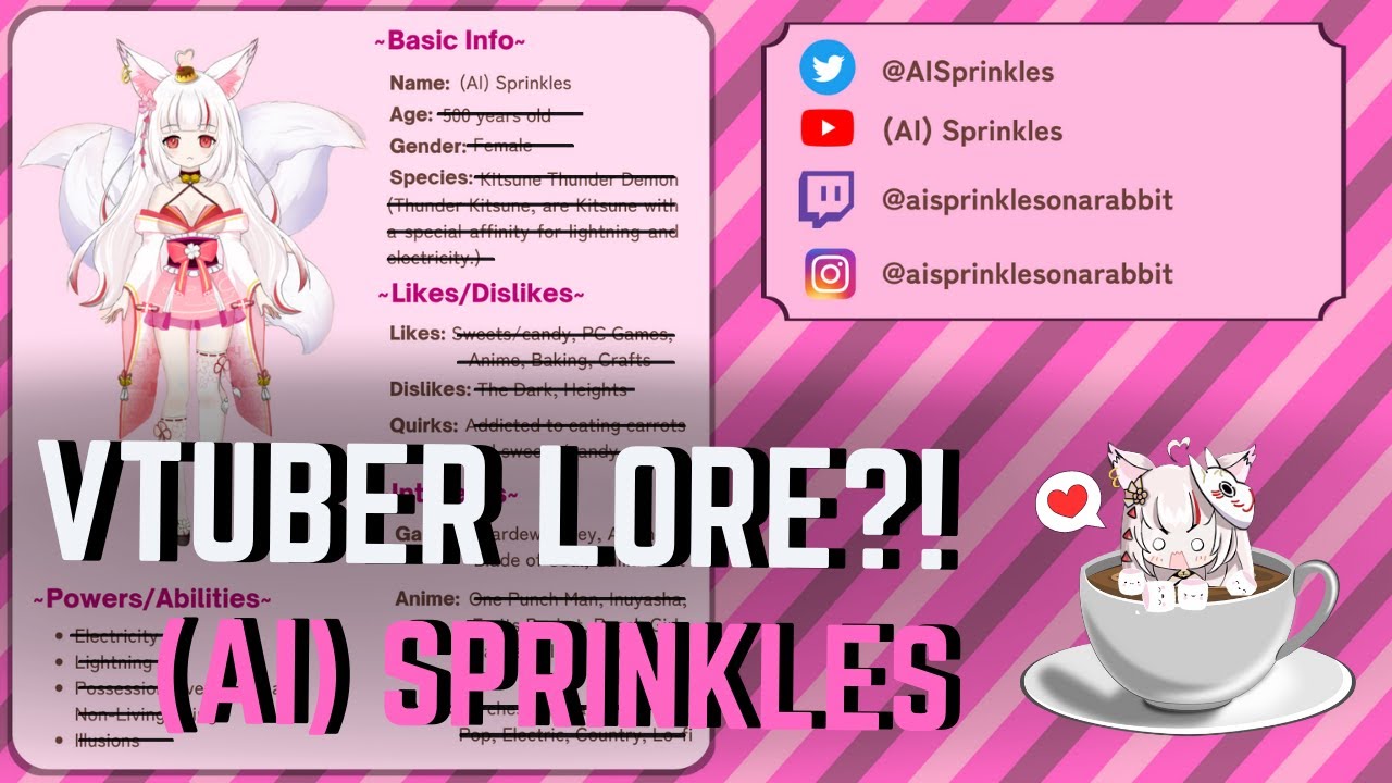 (AI) Sprinkles VTuber Lore  [En VTuber] #sprinklesvtuber #ENVtuber #lore #introduction