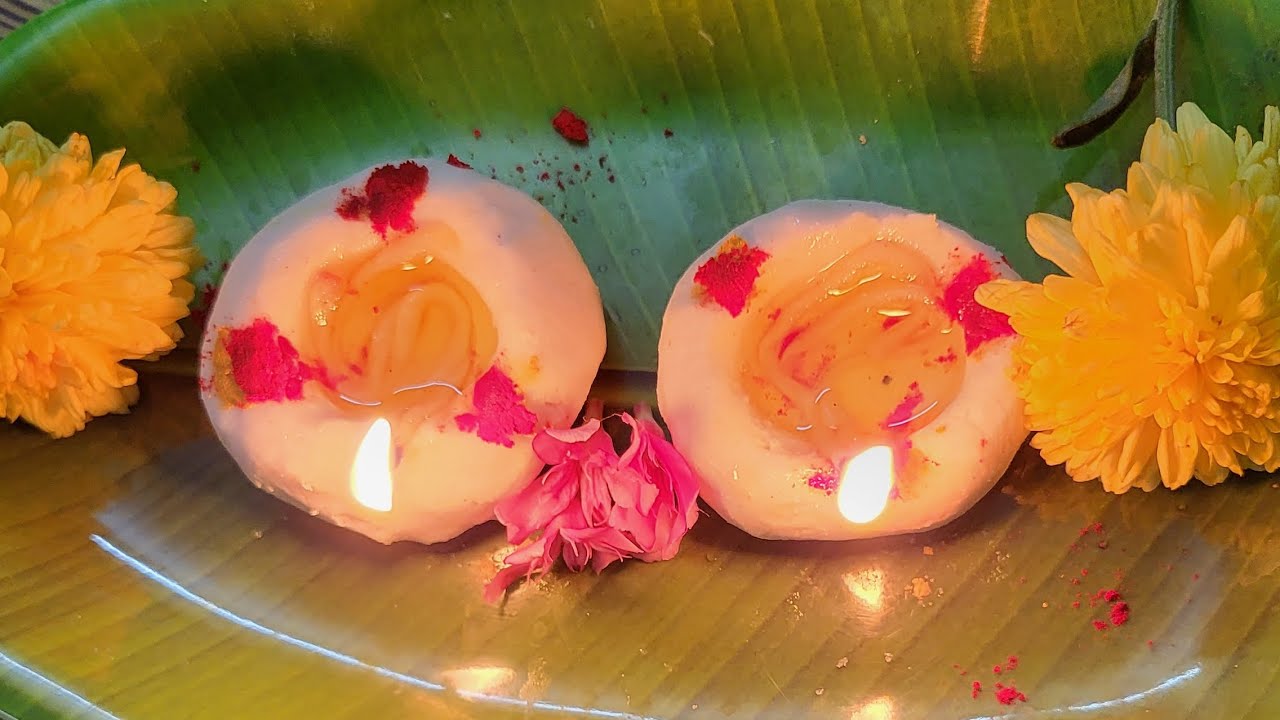 పిండి దీపాలనీ చాలా ఈజీగా యెక్కడా విరిగిపోకుండా  ఈ చిన్న చిట్కాను  అనుసరించండి