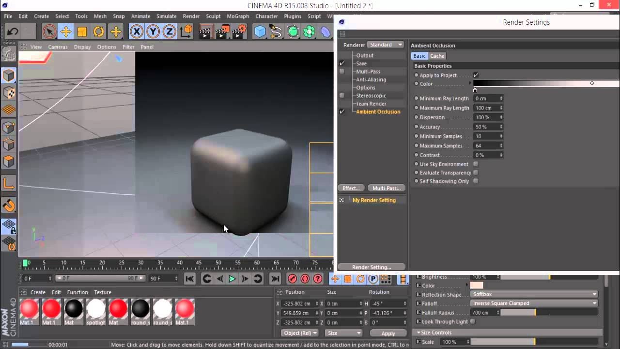 Iluminação no Cinema 4D - Vídeo Aula