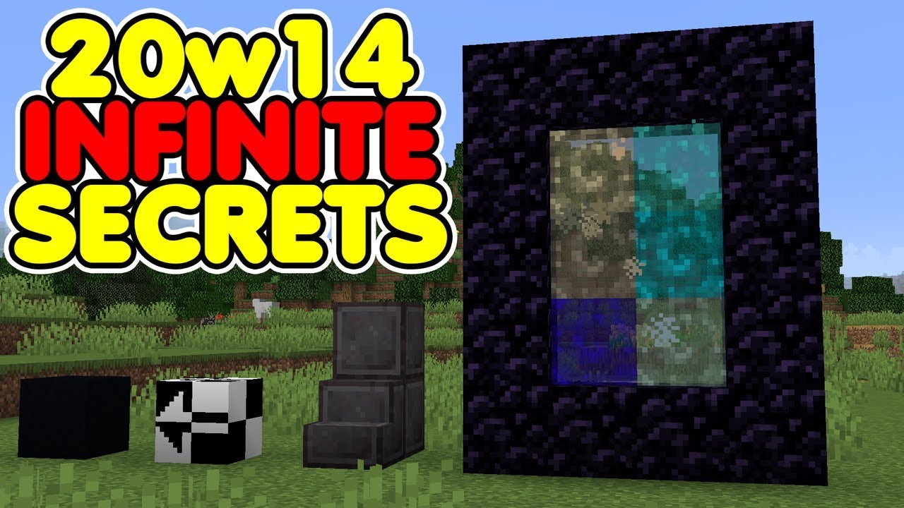All Secrets Found in Minecraft 20w14 Infinite Snapshot