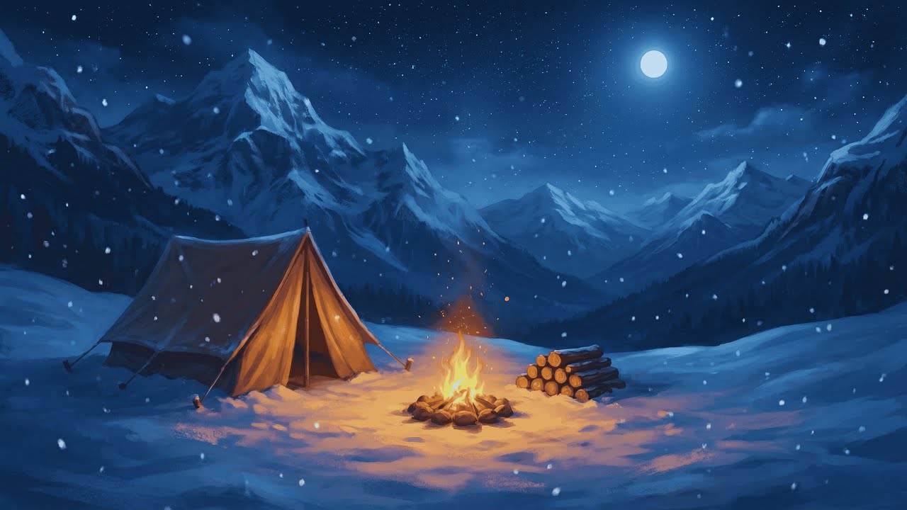 Snowbound Mountain Camp ❄️ | D&D Lofi Ambience for Studying, Sleeping & Writing