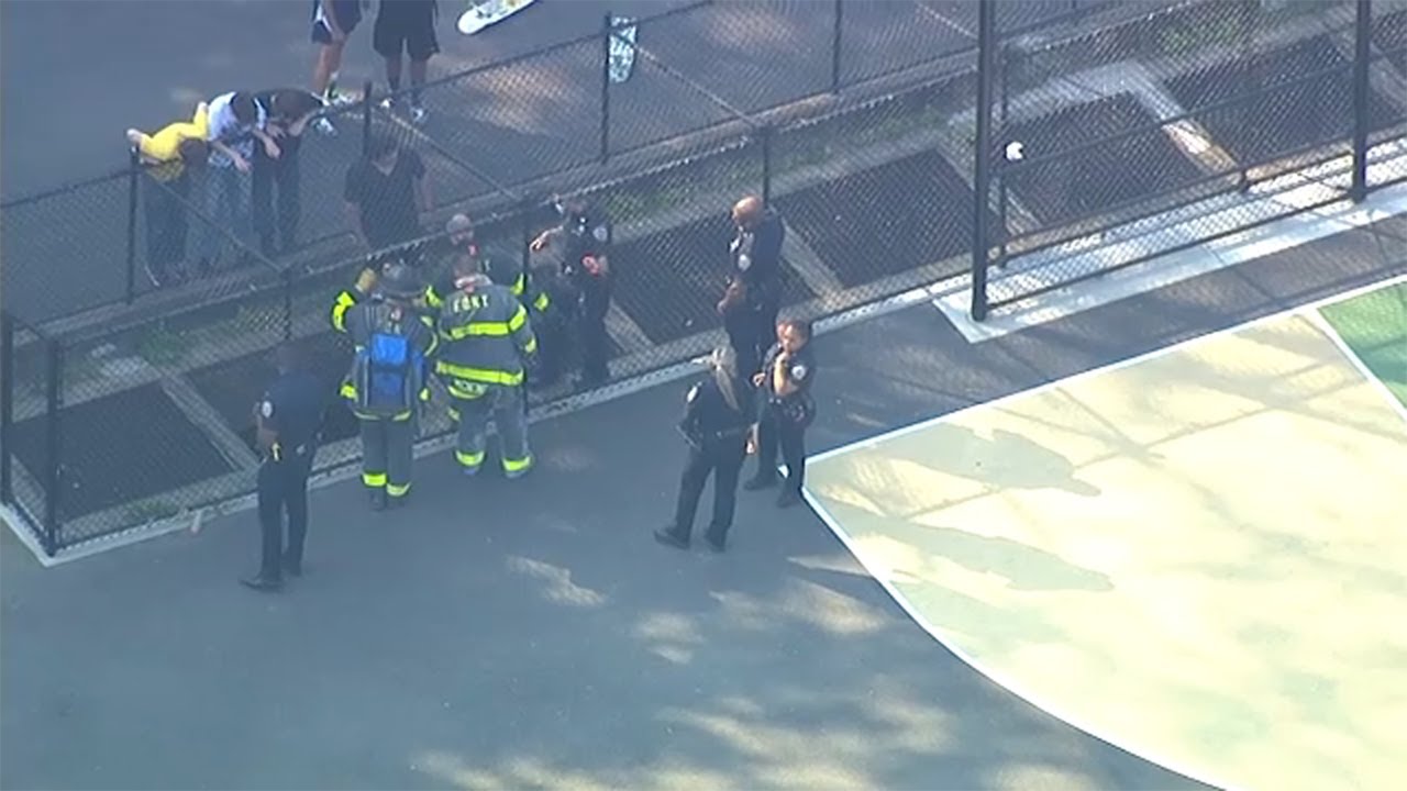 Child falls through subway grate at park in Brooklyn