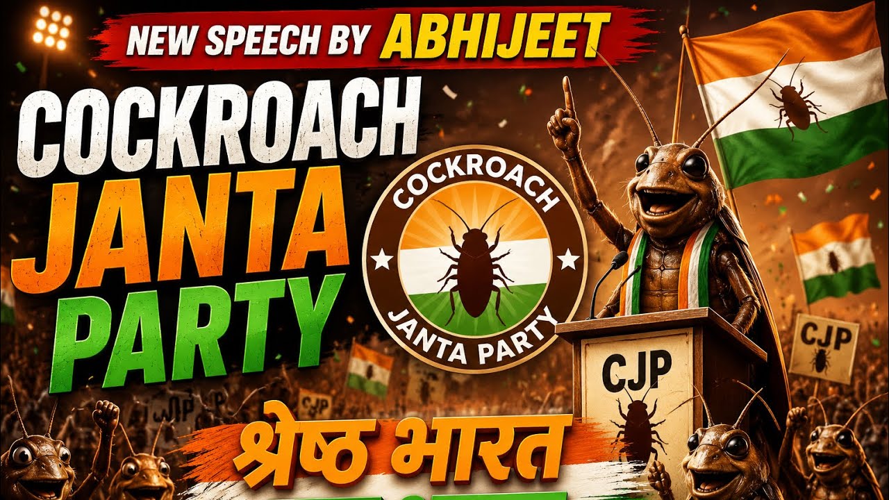 New Speech By Cockroach Janta Party Founder Abhijeet For india Youngsters #cockroachjantaparty 