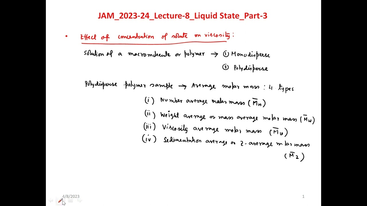 Liquid State (Part 3): JAM 2024