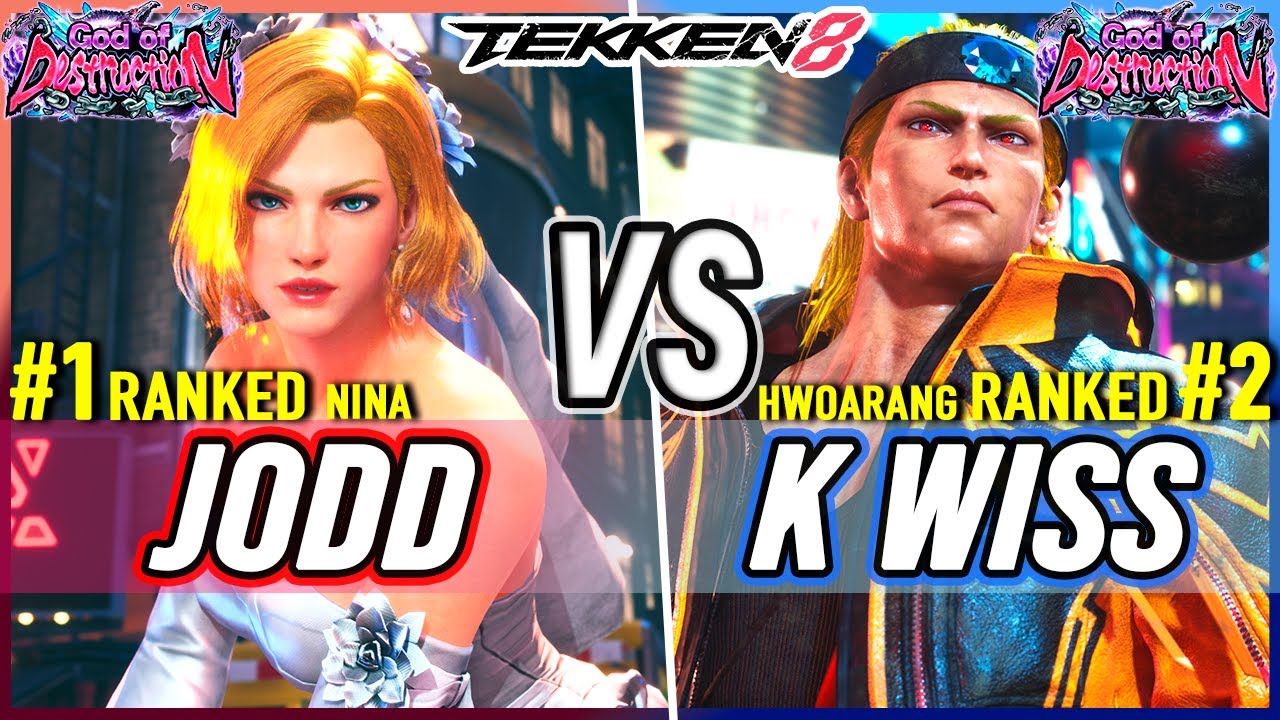 T8 🔥 Jodd (#1 Ranked Nina) vs K-Wiss (#2 Ranked Hwoarang) 🔥 Tekken 8 High Level Gameplay