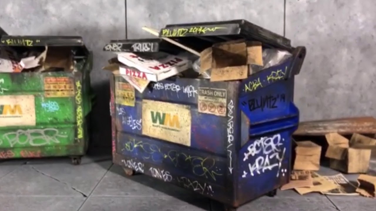 1:12 CUSTOM Graffiti Dumpsters