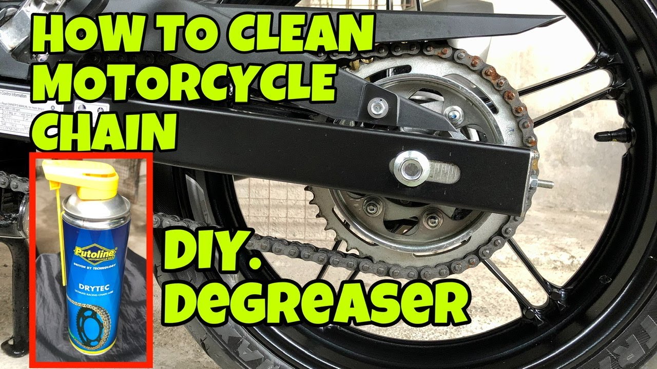 How to clean Motorcycle Chain | DIY Degreaser | Sniper 155