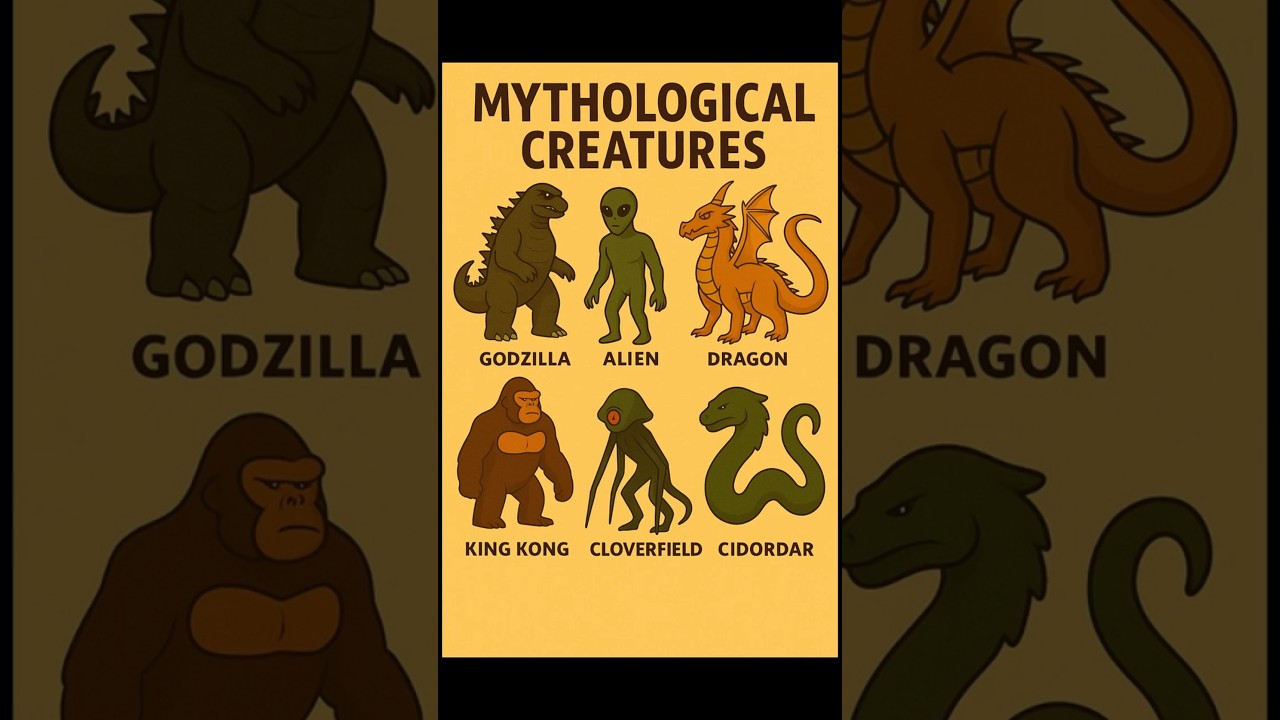 Top 6 Mythological Creatures | Godzilla, King Kong, Dragon & More