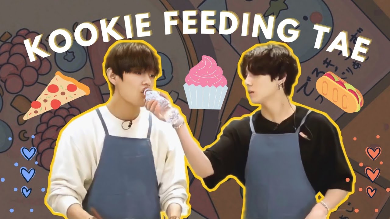 A compilation of Jungkook feeding Taehyung !!