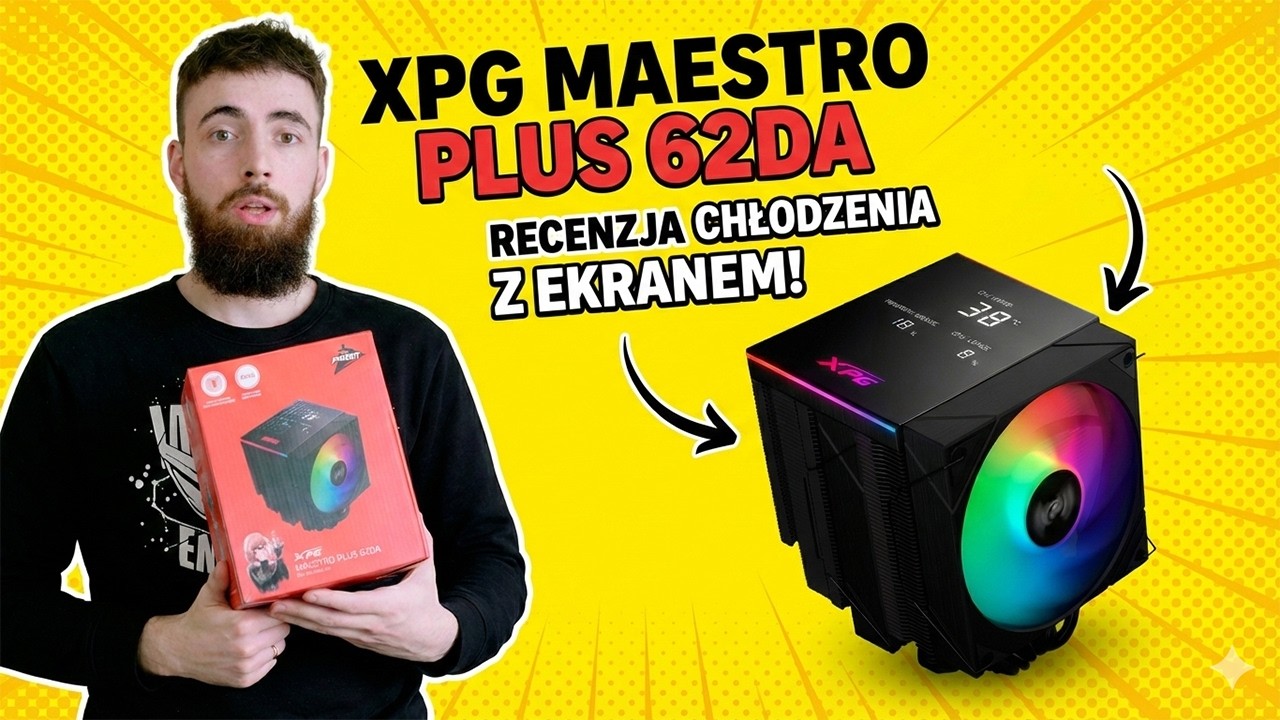 XPG Maestro Plus 62DA - cooler with screen for PLN 239!