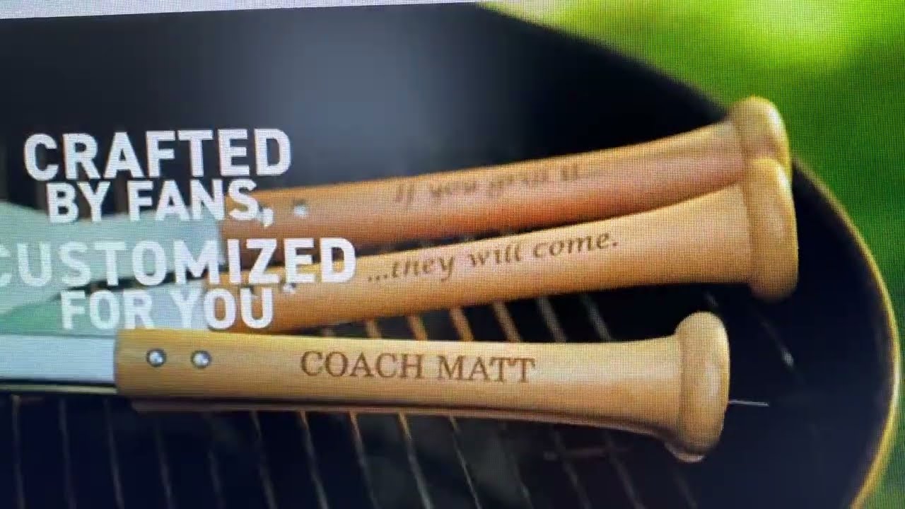 Baseball bat handle BBQ grilling tools from Dugout Mugs