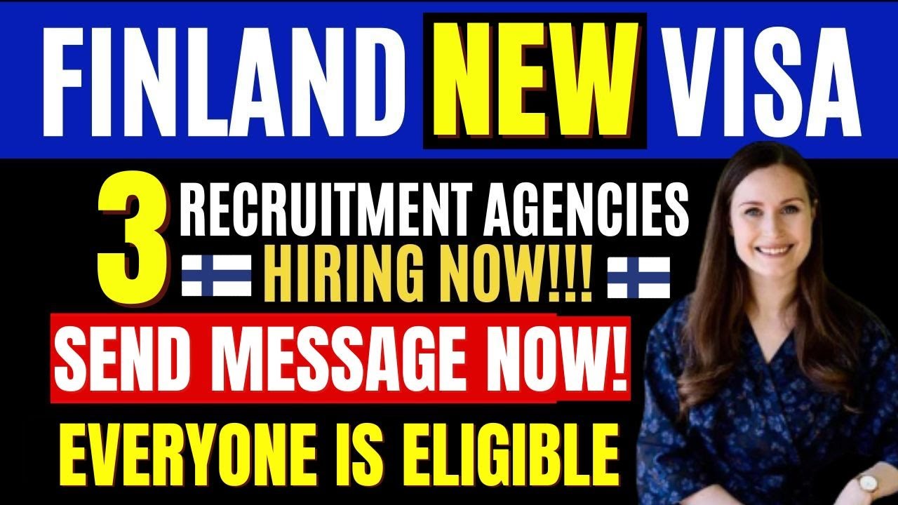 Finland New Free Work Visa 2024: Everyone Eligible: 3 Recruitment Agencies: Finland Work Permit 2024