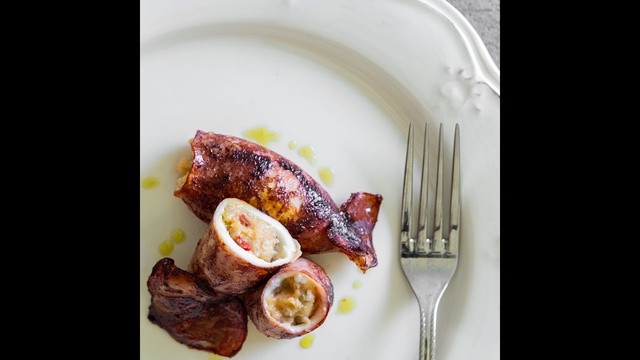 Totani ripieni alla mediterranea | Ricette Gourmet | Chef Stefano De Gregorio | Saporie