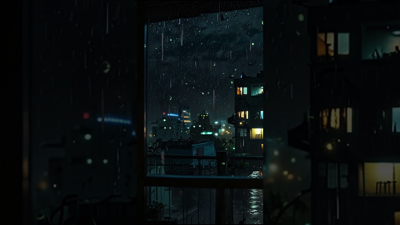 Rainy City Nights  Dark Rain Sounds for Deep Sleep