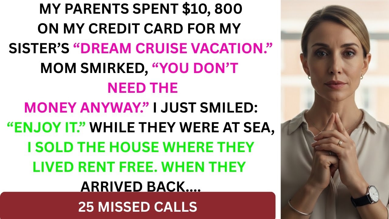 They Used My Credit Card For My Sister's $10,800 Cruise Luxury Trip; So I Sold My House Where