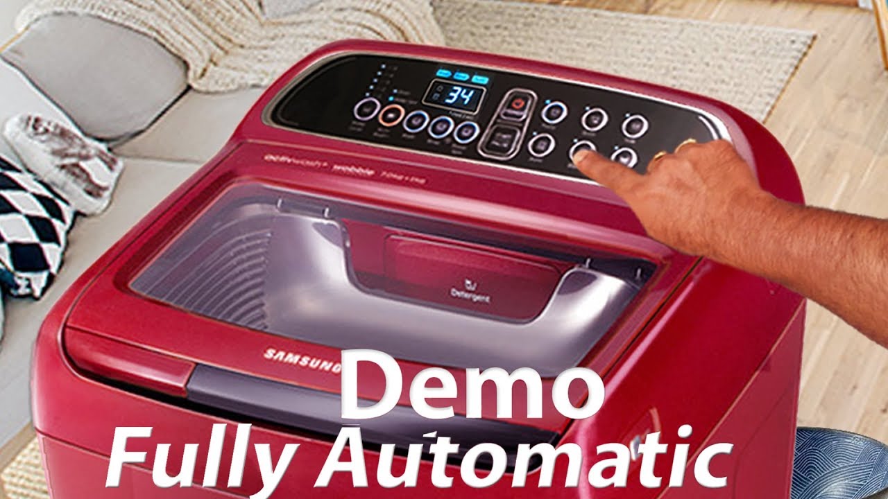samsung top load washing machine demo | top load washer reviews | how to use fully automatic washer