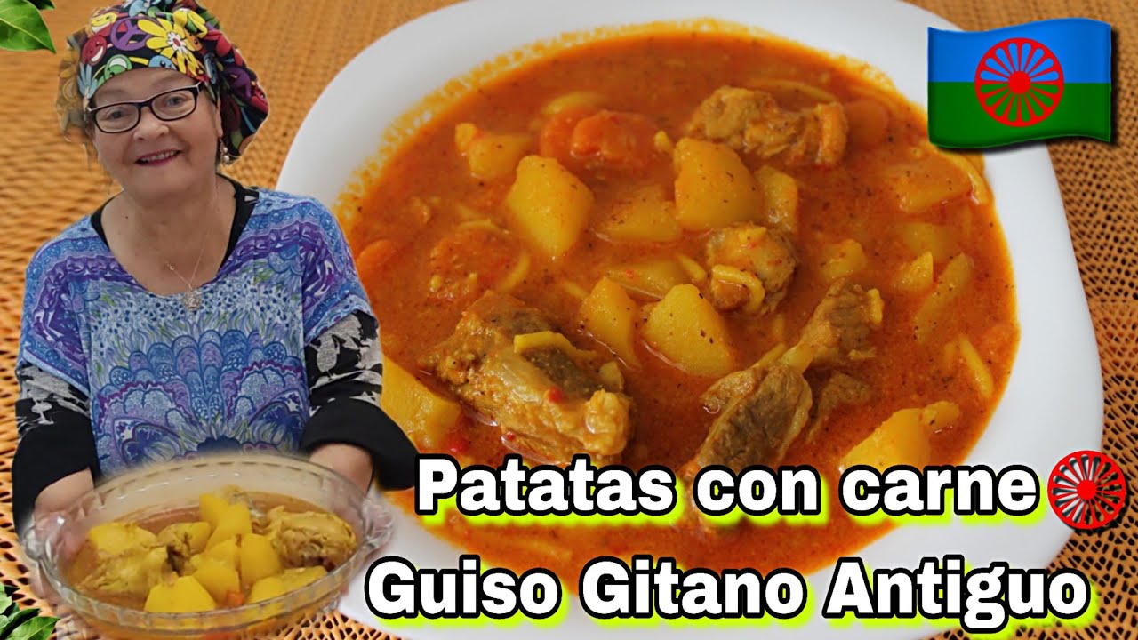 GUISO GITANO DE PATATAS CON CARNE MURCIANA CARTAGENERA| 🍴RECETA RICA Y ANTIGUA DE LA ABUELA😊