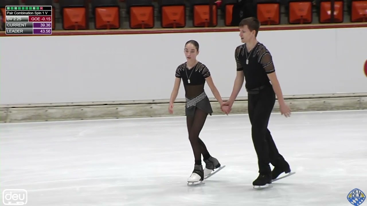 Heckova&Valky / BAVARIAN OPEN 2025 / GERMANY / junior pairs / free skate