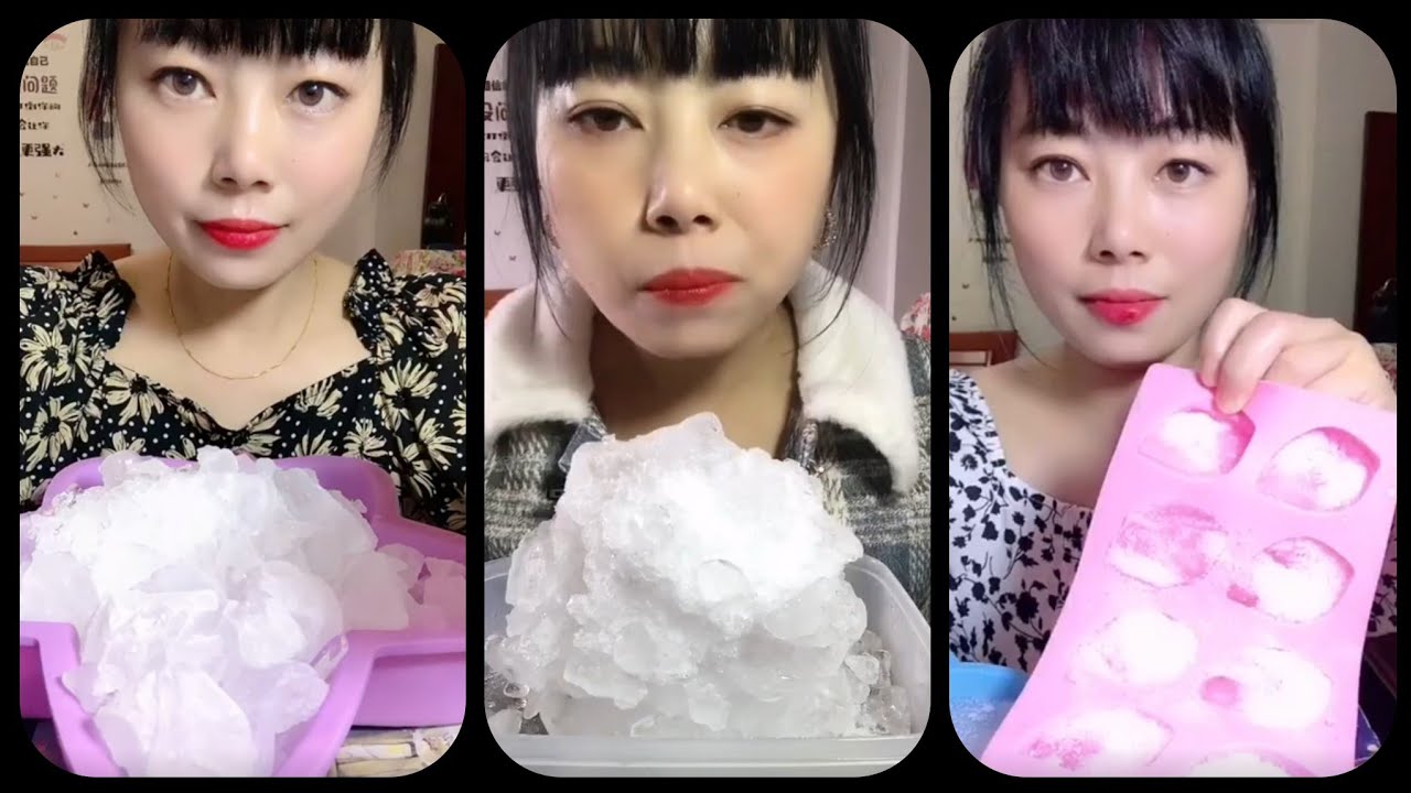 ZHAOFENG SOLO CRUSHED HARD ICE COMPILATION | CRUNCHY | SATISFYING 🧊🧊