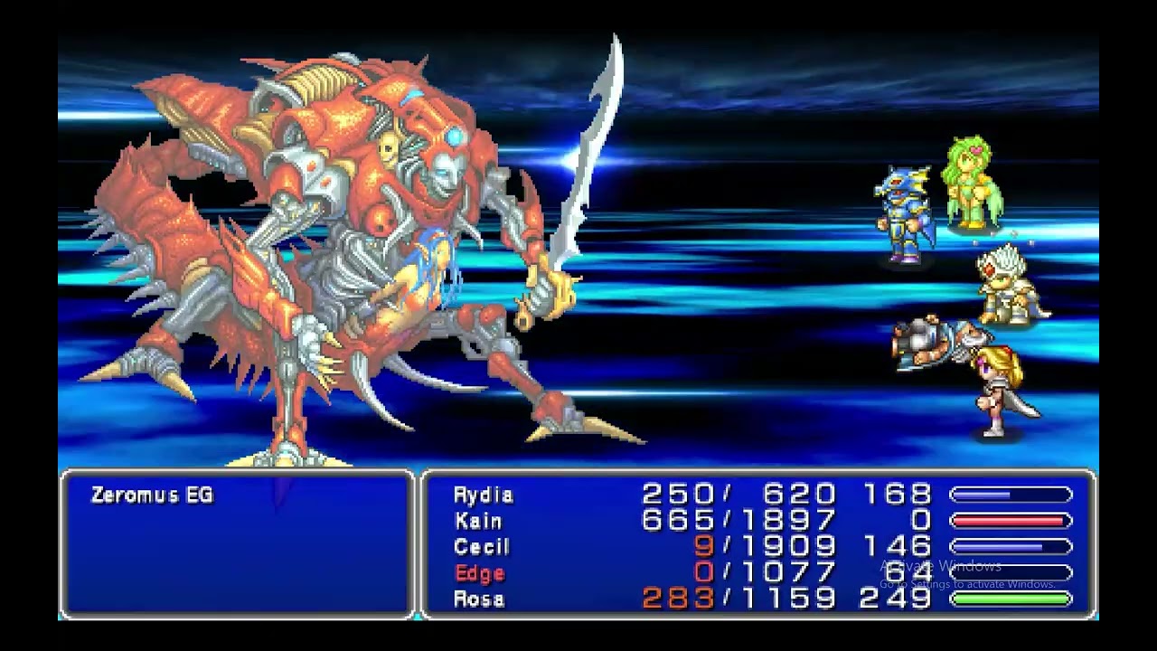 Final Fantasy IV (Low Level) - Zeromus EG (Level 40 Party)