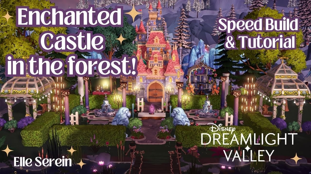 Красавица и Чудовище 🌹 Скоростная сборка замка в Disney Dreamlight Valley