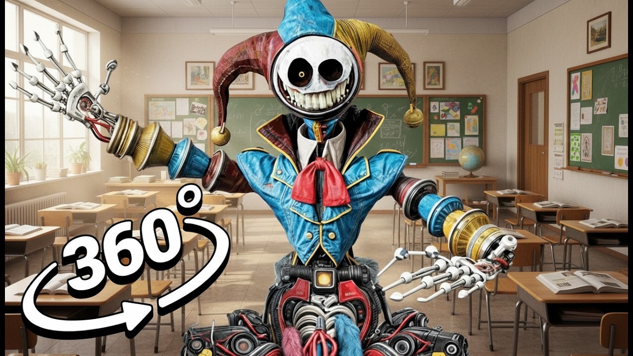 Poppy Playtime Chapter 5 Prototype Breaks Into Your School | 360° VR