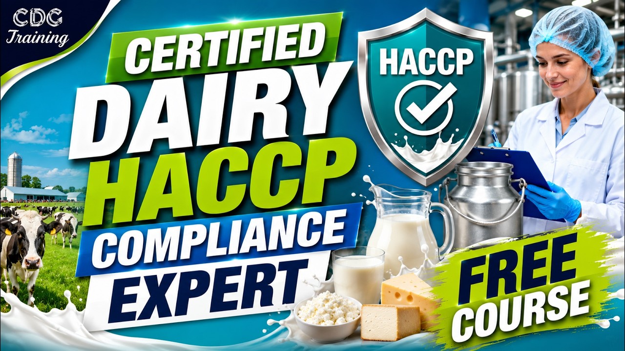 HACCP for Dairy Industry | Full Free Food Safety Course