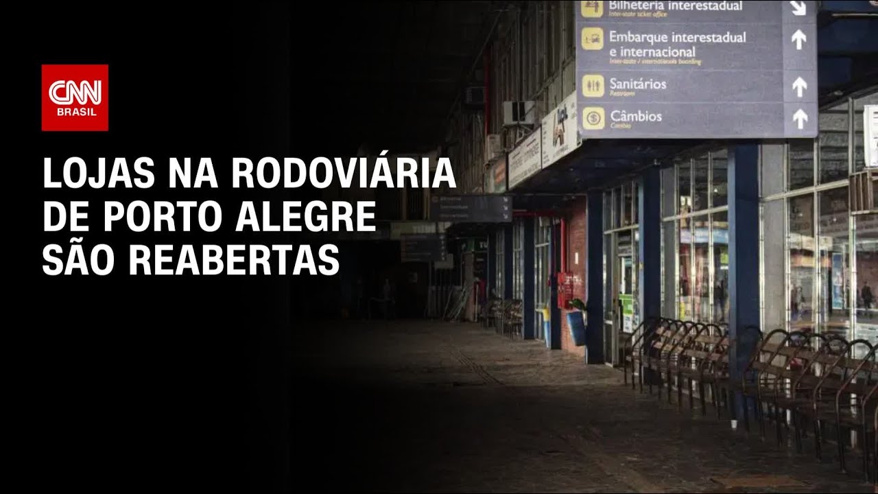 Lojas na rodoviária de Porto Alegre são reabertas | LIVE CNN
