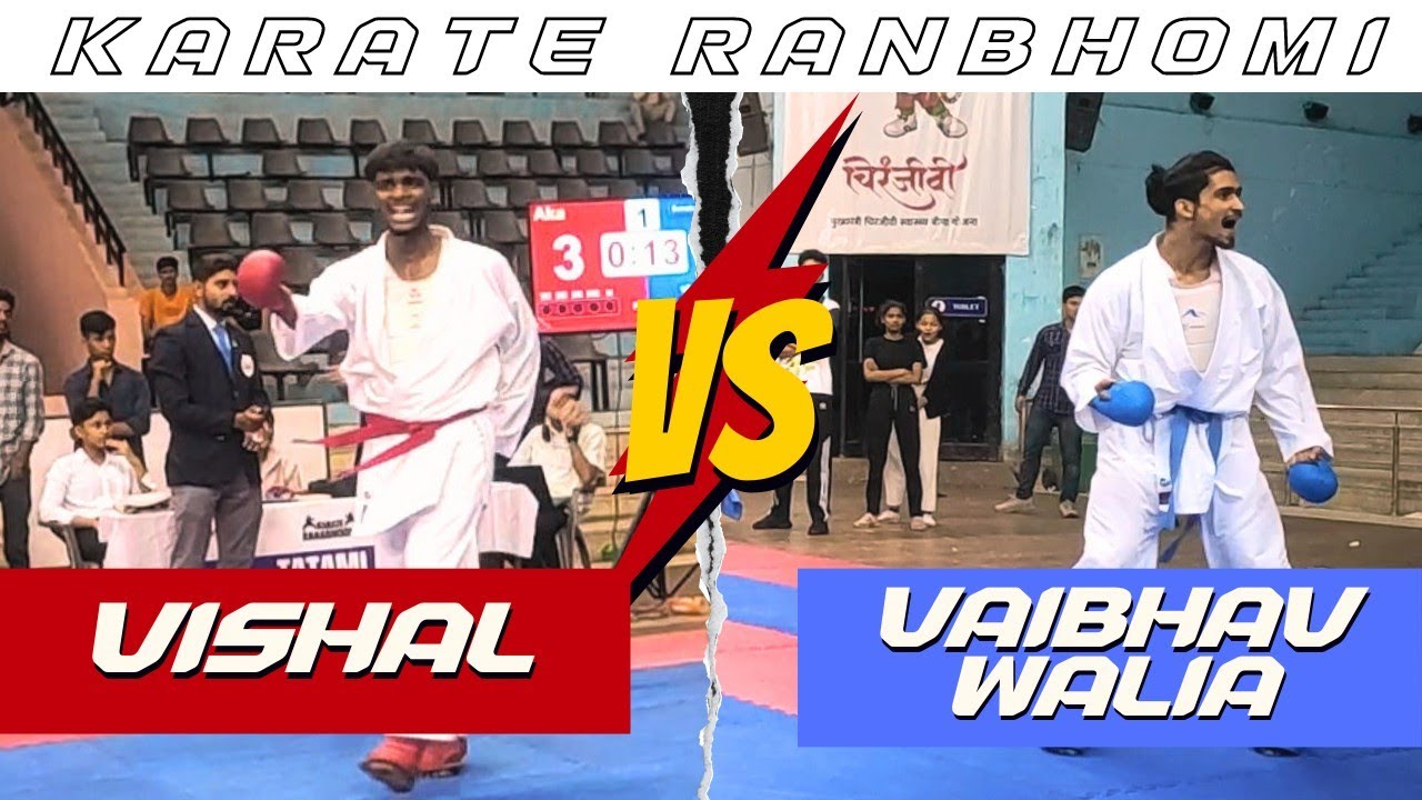 vishal vs vaibhav walia | karate ranabhoomi 2023 | final male kumite