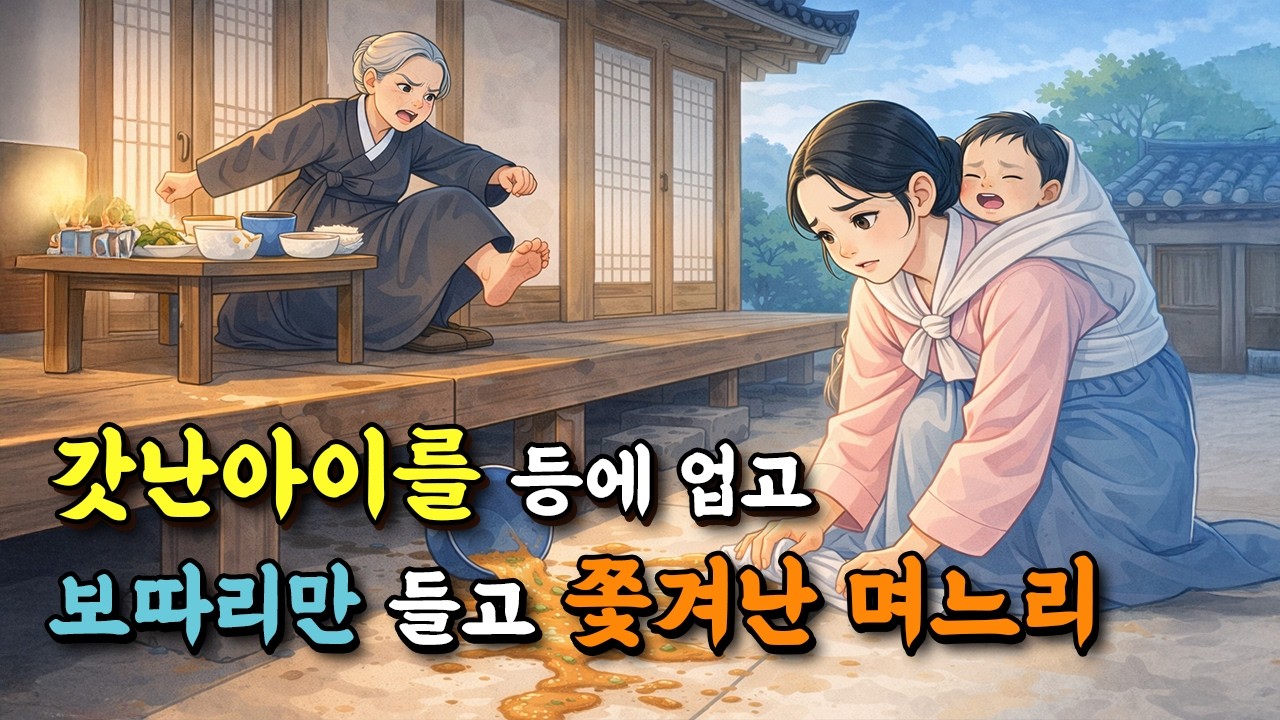 갓난아이를 업고 보따리만 들고 쫓겨난 며느리, 던져진 낡은 보따리에 숨겨진 비밀 | 야담·설화·민담·전설·옛날이야기·수면동화·오디오북 |