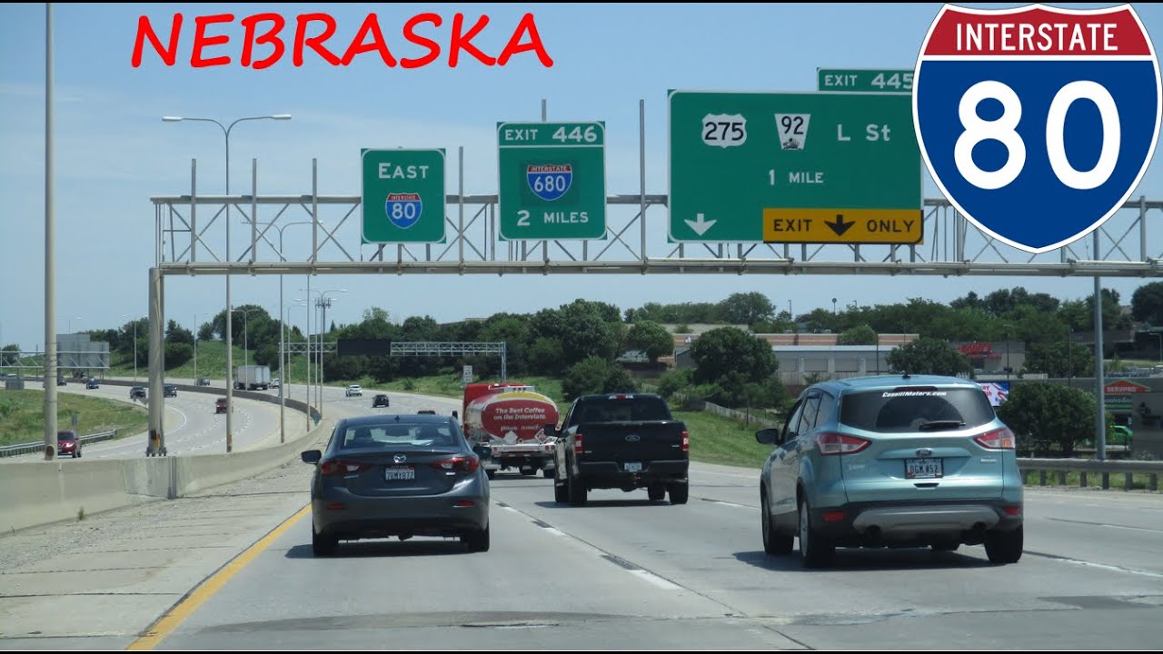 Interstate 80 - Nebraska (Exits 395 to 454) eastbound